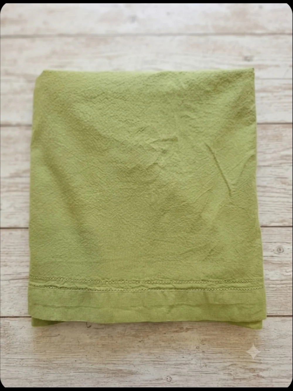 Palm Restaurant Large Cotton Tablecloth / Runner Green 93 x 58